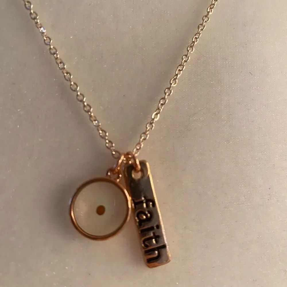 4/$20 Faith Charm Necklace